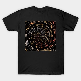 Swirl of Geometric Retro Bright Colors T-Shirt